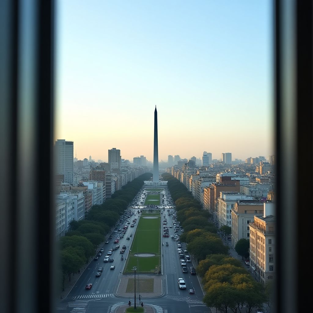 Vista de la ciudad desde la oficina